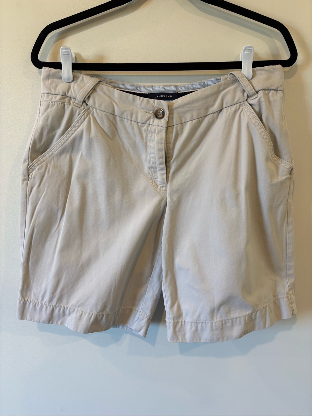 Lands' End Women's Light Tan Casual Bermuda Shorts